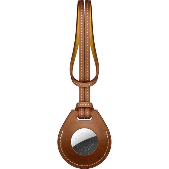Подвеска AirTag Hermès для сумки Fauve