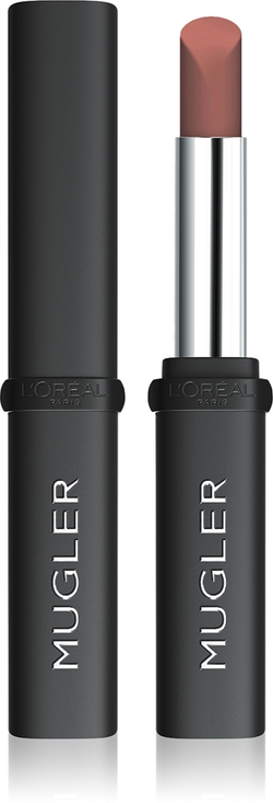 L’Oreal Paris x Mugler - Полуматовая помада с увлажняющим действием оттенок 02 Nude, 1 g