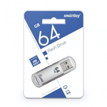 Флеш-накопитель 64 Gb Smartbuy V-Cut Silver 3.0