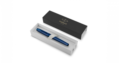 Перьевая ручка Parker IM Monochrome Blue, перо:F, цвет чернил: blue, в подарочной упаковке.