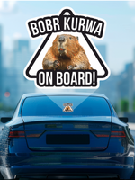 Наклейка на авто Бобр KURVA