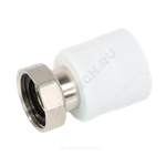 Муфта PP-R комбинированная белая Дн 32х1" с накидной гайкой VALFEX 10139332