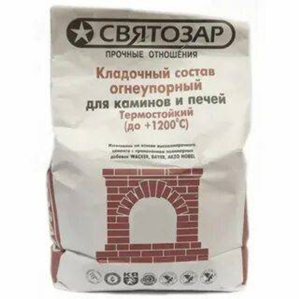 Состав кладочный огнеупорный 5кг  *6