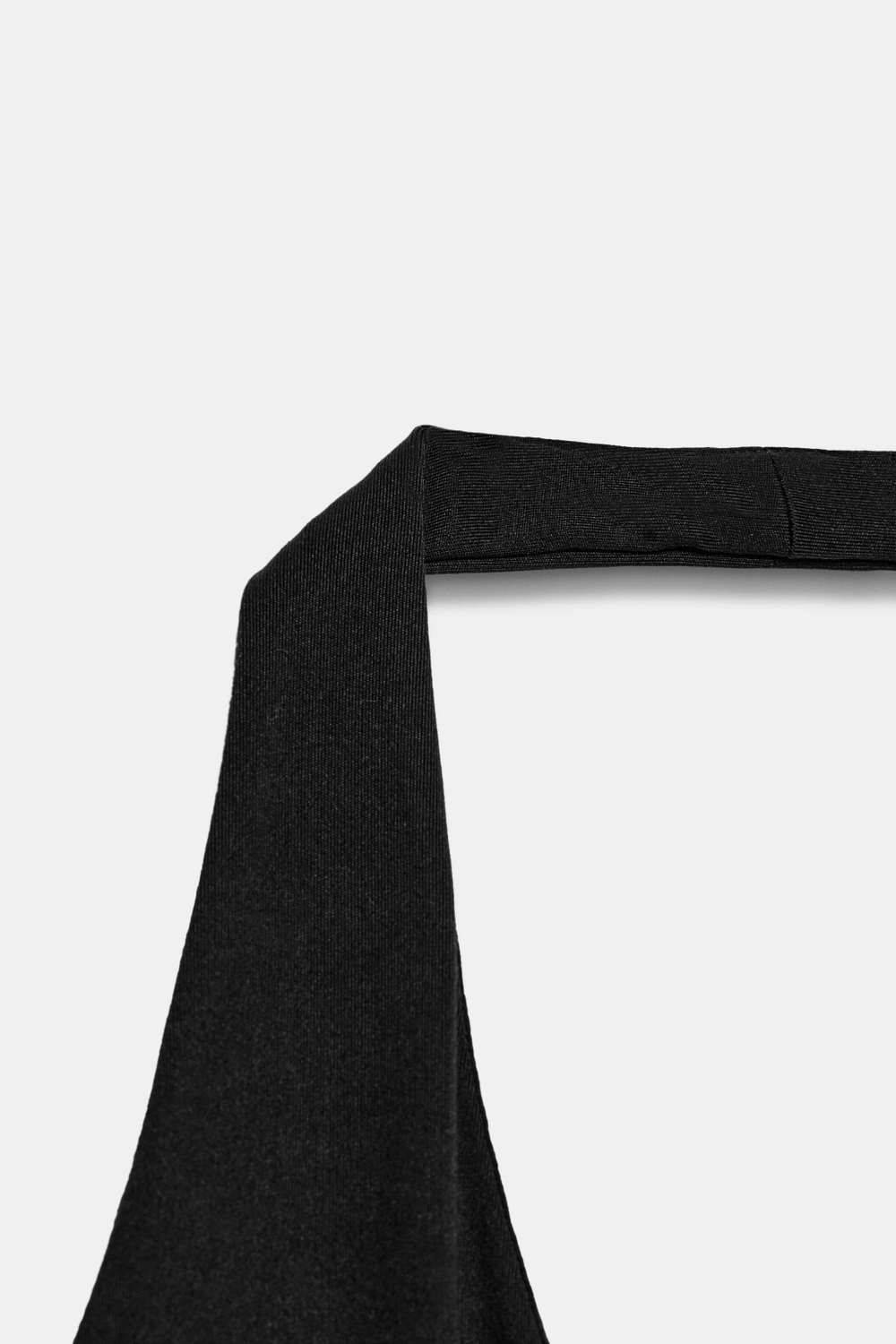 ZARA КОМБИНЕЗОН ХАЛТЕР ИЗ ПОЛИАМИДА, ЧЕРНЫЙ