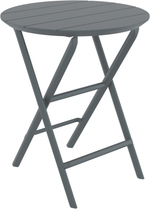 Стол пластиковый складной Siesta Contract Helen Folding Table Ø60, темно-серый