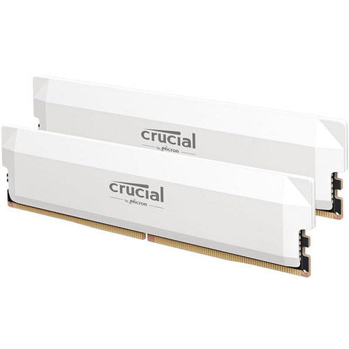 Модуль памяти DIMM DDR5 64Gb, 6400Mhz, 2x32Gb, Crucial Pro White (CP2K32G64C40U5W)