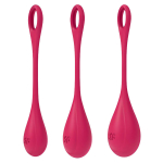 Набор из 3 красных вагинальных шариков 2см, 2,5см и 3см Satisfyer Yoni Power 1