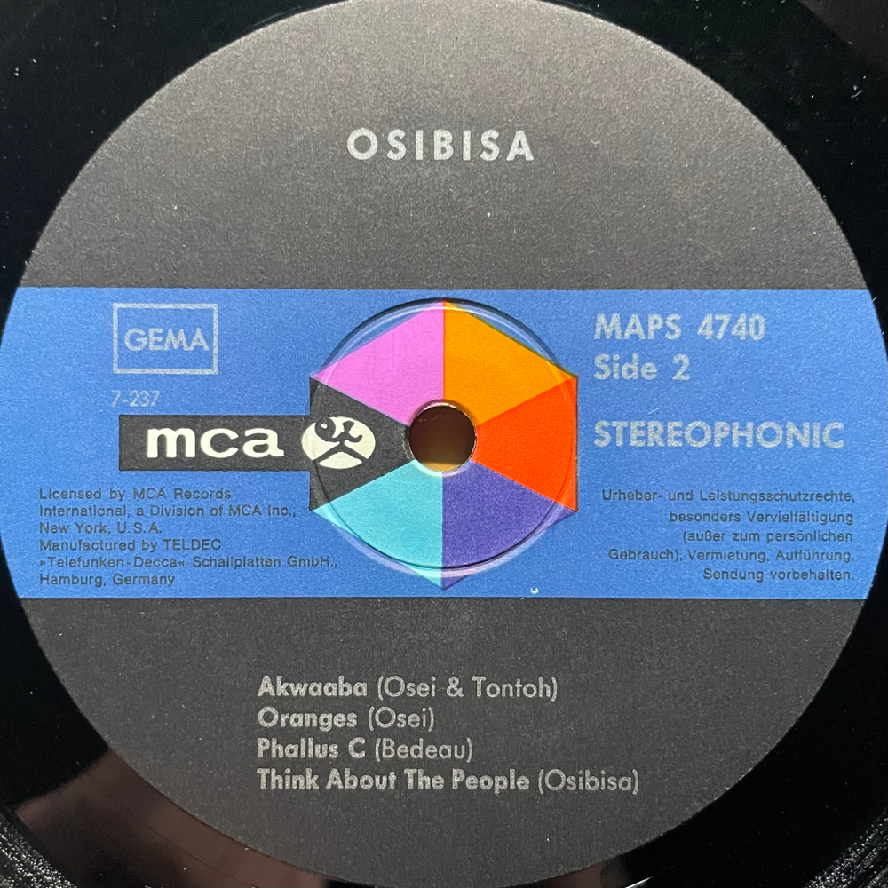 Osibisa ‎– Osibisa (Германия 1971г.)