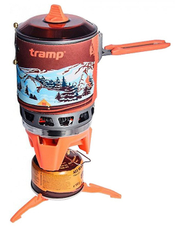 Система для приготовления пищи Tramp 1л. (оранжевый) TRG-115