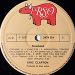 Eric Clapton - Slowhand (Скандинавия 1977г.)
