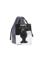 Анальная втулка Popo Cetus черная 11,5 см