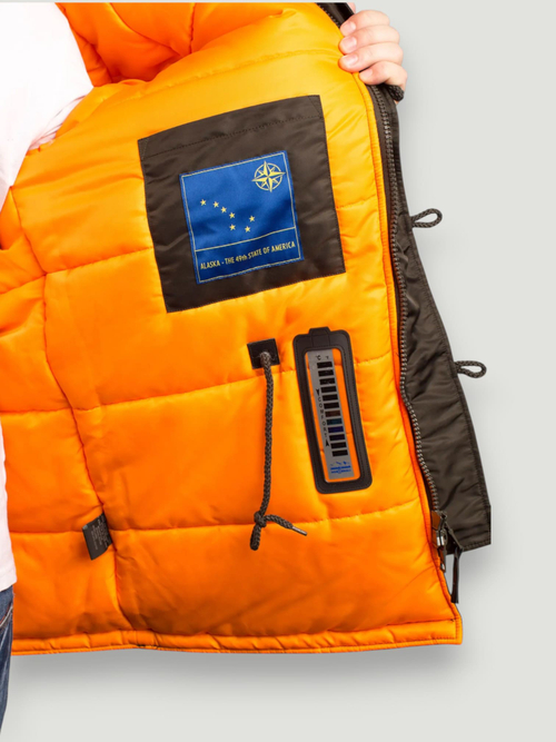Куртка Аляска N-3B Husky Denali Classic (т. серая/оранж - beluga/orange)