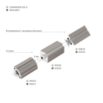 Профиль с экраном SL-KANT-H10-ROTATE-2000 IRON GREY (Arlight, Алюминий+пластик)