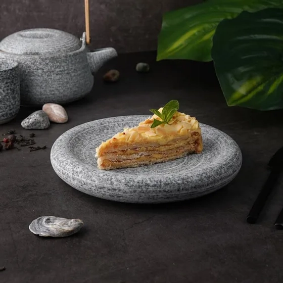 Блюдо круглое d 20,8 см h3,7 см 260 мл Stone Untouched Taiga P.L. Proff Cuisine [1]