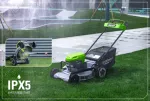 Газонокосилка аккумуляторная Greenworks LM221S Арт. 2519407U2G, OPTIMUSTM, 82V, 56см, самоходная, бесщеточная, с 2хАКБ 8Ач и ЗУ для 2-х аккумуляторов