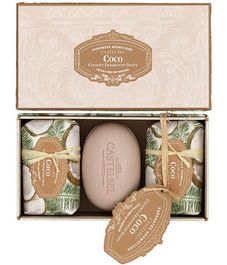 Кокос, набор мыла Coconut, Castelbel Porto