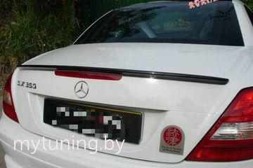 Лип спойлер V.1 глянцево - черный для Mercedes SLK class R171 2004-2011