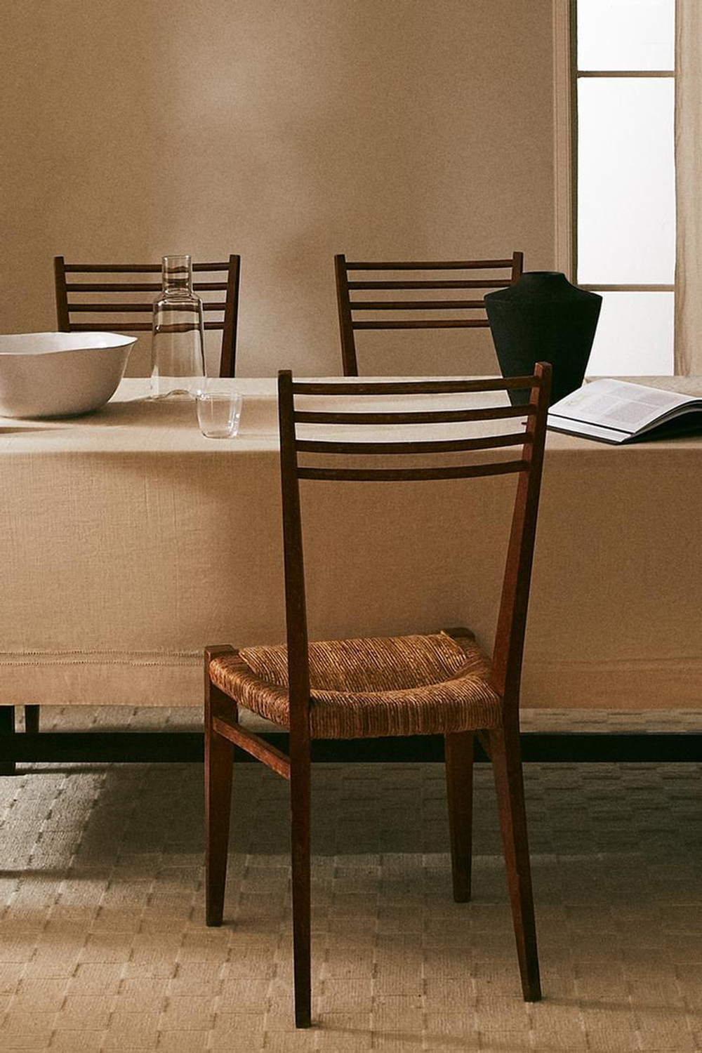 ZARA HOME АЖУРНАЯ ХЛОПКОВАЯ СКАТЕРТЬ, ЭКРЮ