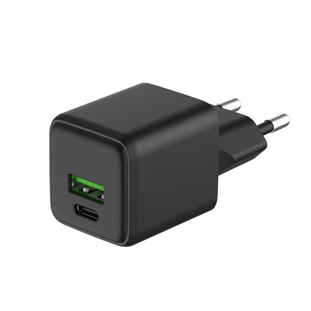 Сетевое зарядное устройство с двумя портами USB-A и Type-C, 20Вт GaN REXANT 18-2202