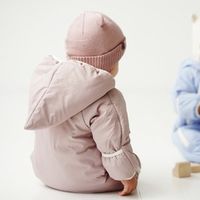Комбинезон демисезонный "Дымчатая роза" 0+