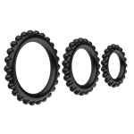 Набор из 3 эрекционных колец 3,3см, 3,8см и 4,3см Baile Titan BI-210143