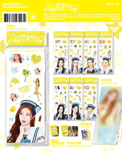 Альбом HEARTS2HEARTS - LEMON TANG 2nd Mini Album STICKER 8 Version SET