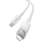 USB-C - Lightning Кабель Baseus Explorer STC Charging+Data 20W 2m - White