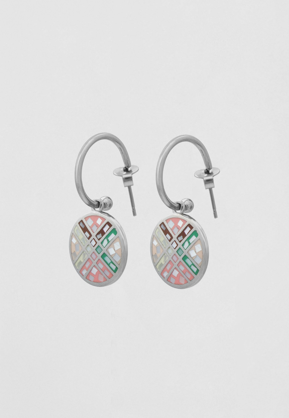 Серьги SHANYRAQ PINK STEEL