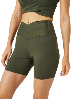 Женские теннисные шорты Bj_rn Borg Studio Cross Shorts - olive night