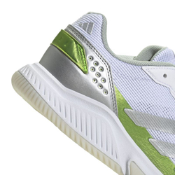 Женские кросовки для падел Adidas Courtquick Padel W - ftw белый/серебристый металлик/яркий лимонный