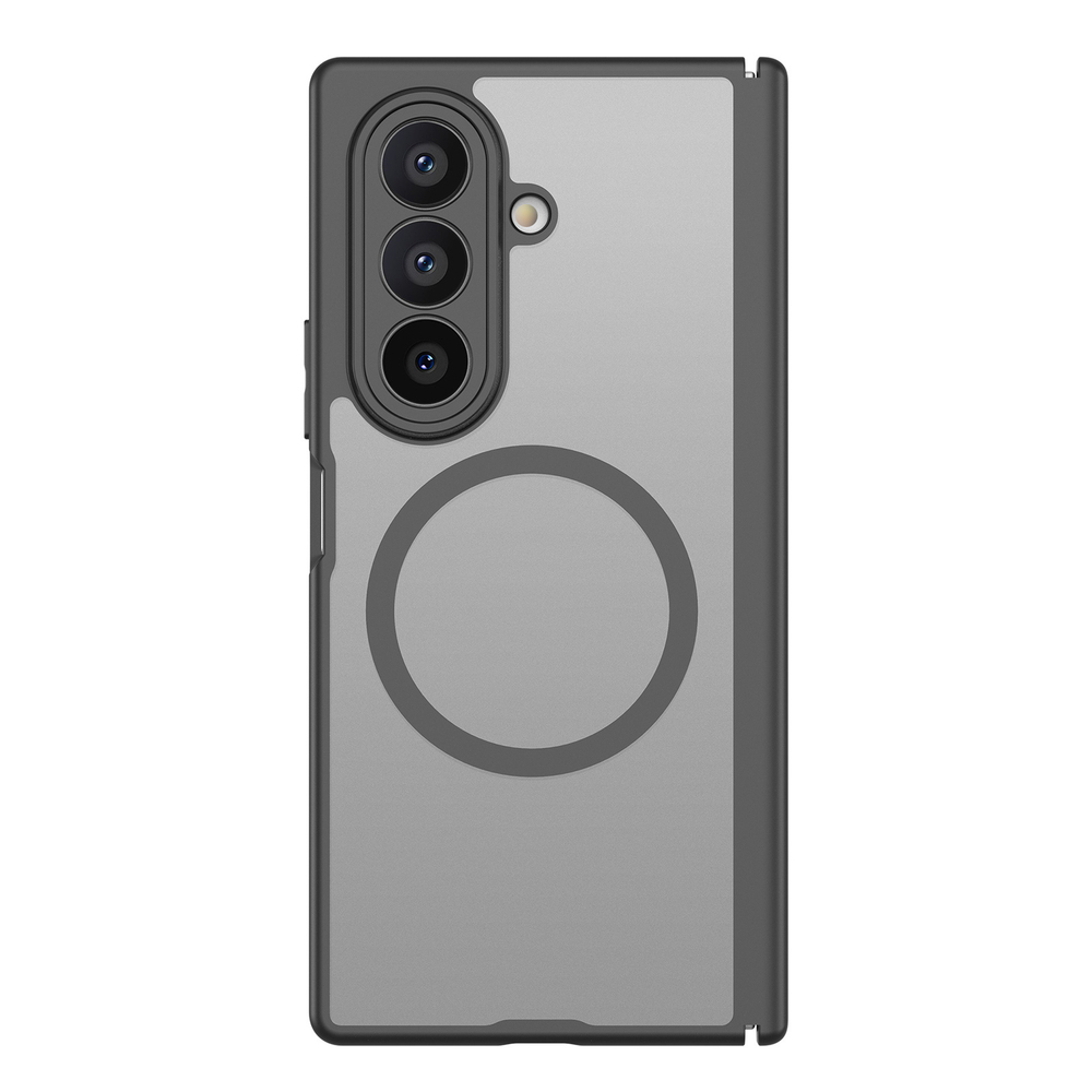 Усиленный чехол черного цвета с MagSafe для Samsung Galaxy Z Fold 7, серия Expn Series Magnetic от Dux Ducis