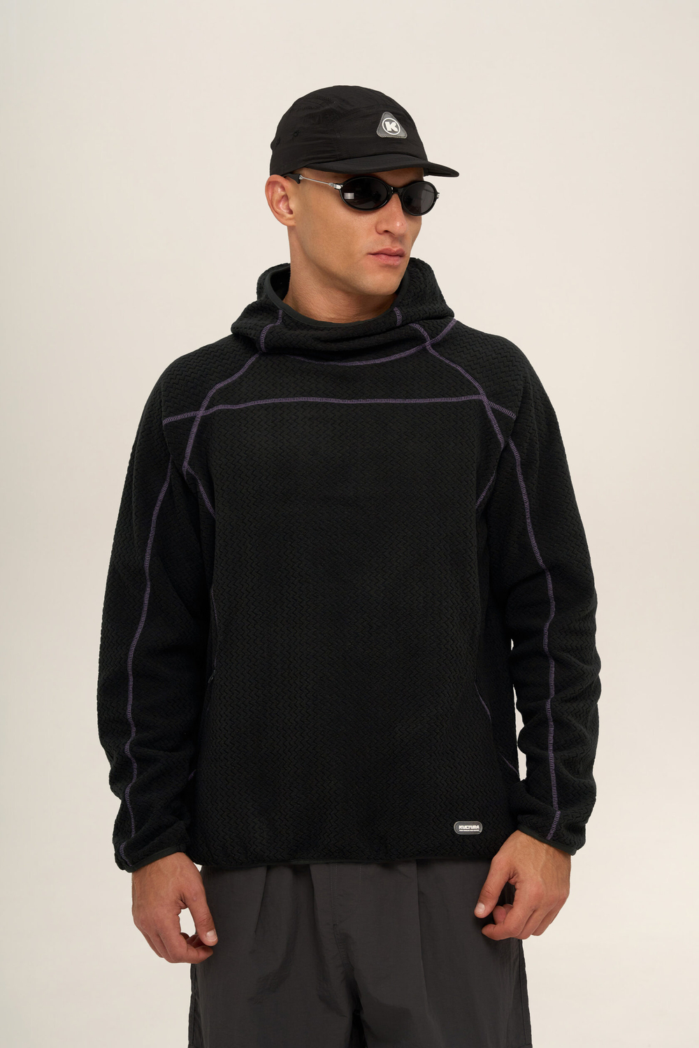 Худи KUL'TURA "ZIGZAG FLEECE" Черный
