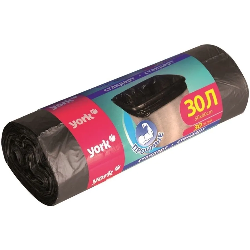Мешок для мусора YORK 30 л.прочные