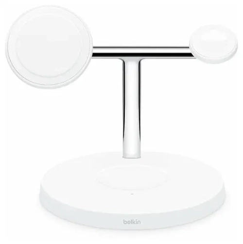Зарядная станция с поддержкой MagSafe и магнитным креплением для Apple Watch Belkin BoostCharge Pro (WIZ009, EU) Белый | White