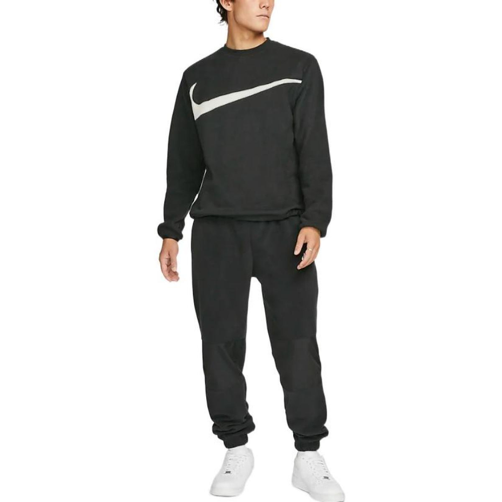 Толстовка Nike As M Nk Club+ Flc Crew Wntr Logo, DQ4895-010