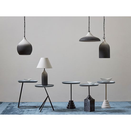 Светильник подвесной sustainable collection, D22х39 см, черный/белый