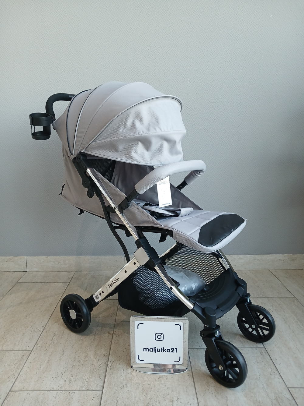 Kоляска детская прогулочная Farfello Comfy Go Comfort (Shiny Grey Chrome/Блестящий серый CG-105)