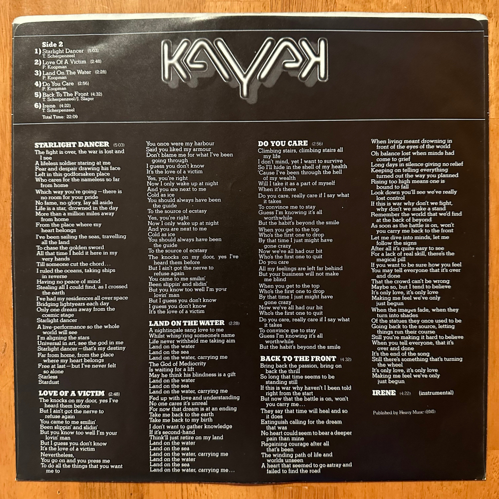 Kayak ‎– Starlight Dancer (США 1977г.)