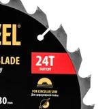 Пильный диск по дереву ф250 х 30 мм, 24 зубьев Denzel — фото 3