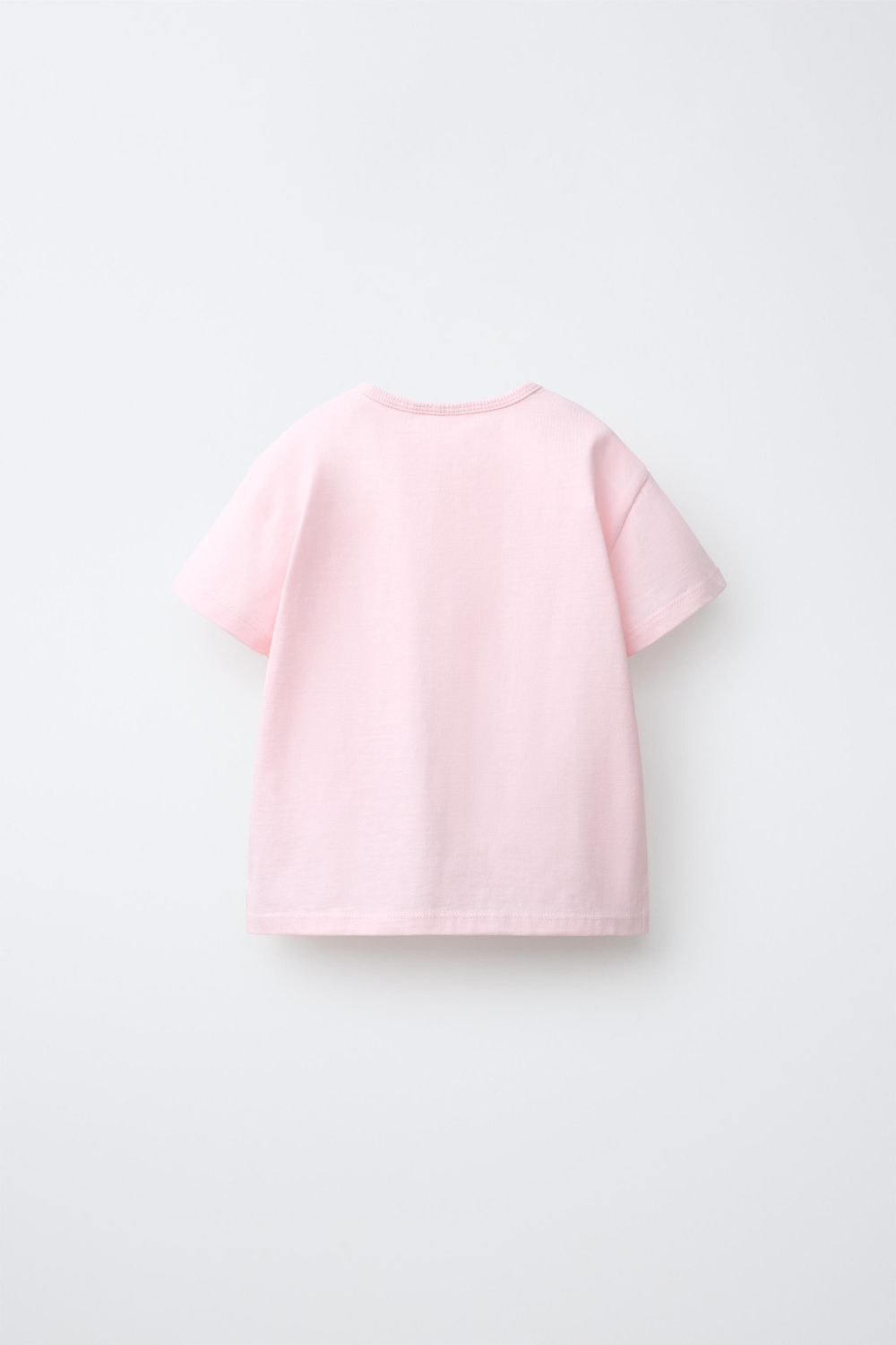 ZARA ФУТБОЛКА С СЕРДЦЕМ, РОЗОВЫЙ