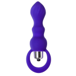 Фиолетовая анальная вибровтулка 14см ToyFa ToDo Curvy 358009