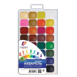 Краски акварельные 32цв ЛУЧ "Классика" 26с1579-08