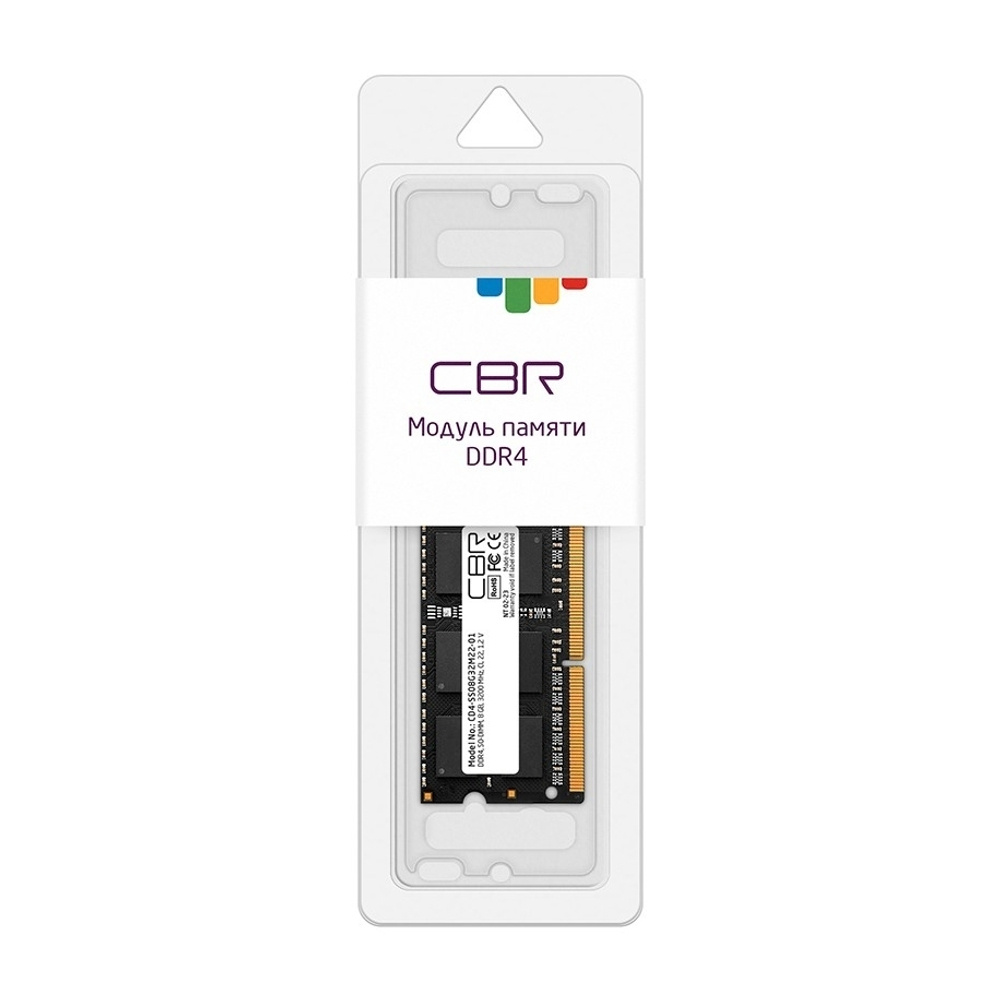CBR DDR4 SODIMM 8GB CD4-SS08G32M22-01 PC4-25600, 3200MHz, CL22, 1.2V