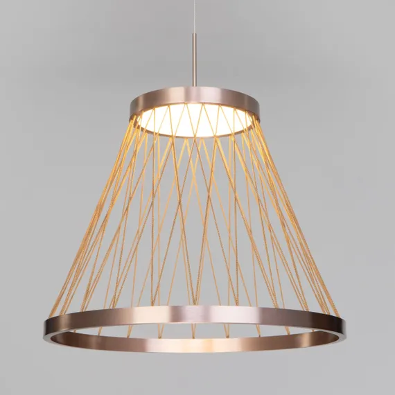 Подвесной светильник Cesta 40016/1 LED коричневый Eurosvet
