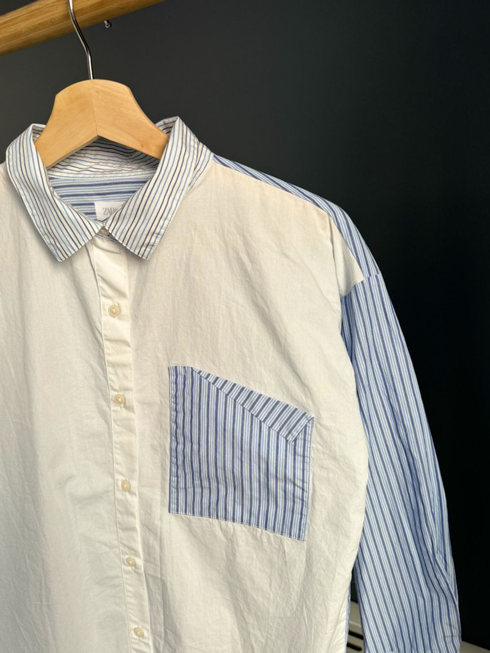 Хлопковая рубашка Zara, 152