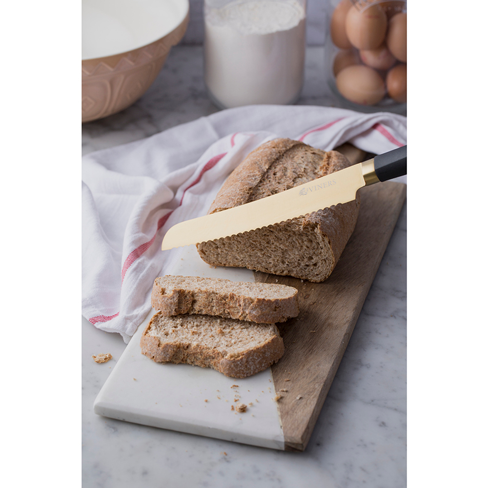 Набор из 5 ножей и подставки Titan Gold