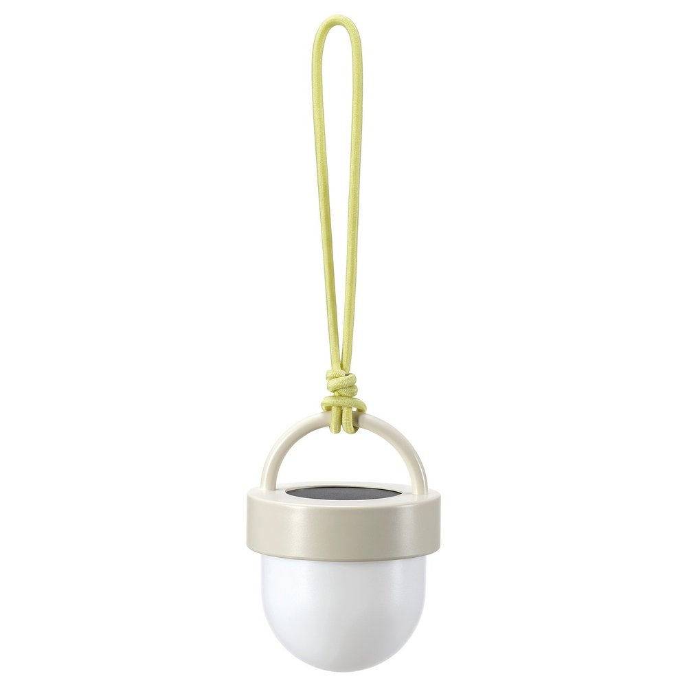 IKEA SOLVINDEN  (ИКЕА СОЛВИНДЕН)  -  Подвесной светильник LED на солнечной батарее - для улицы, бежевый 10 см