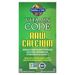 Garden of Life, Vitamin Code®, необработанный кальций ™, 60 вегетарианских капсул