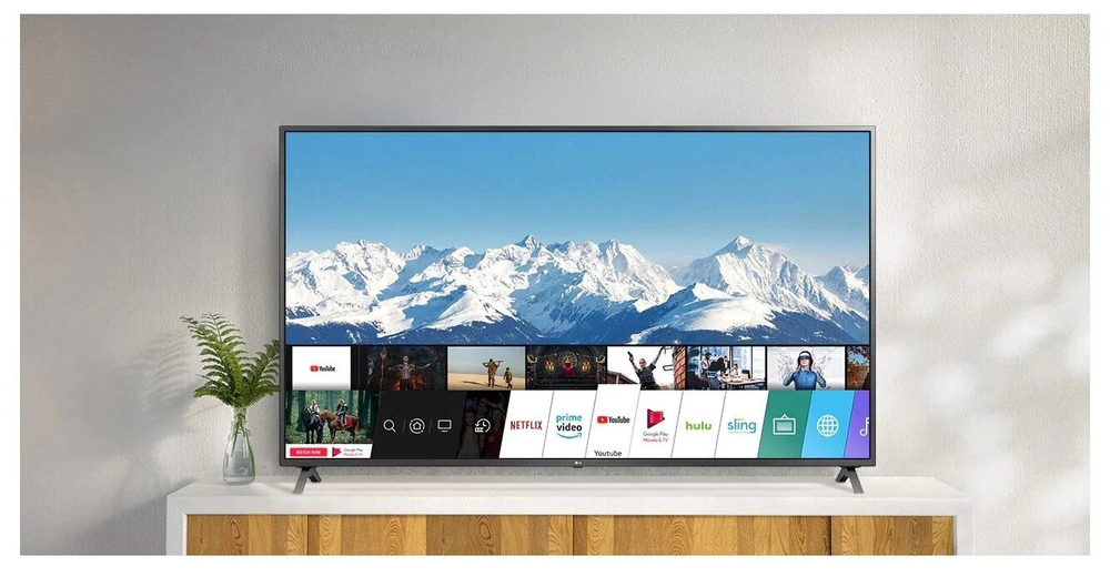 50" LG 50UN73506LB (2020), черный