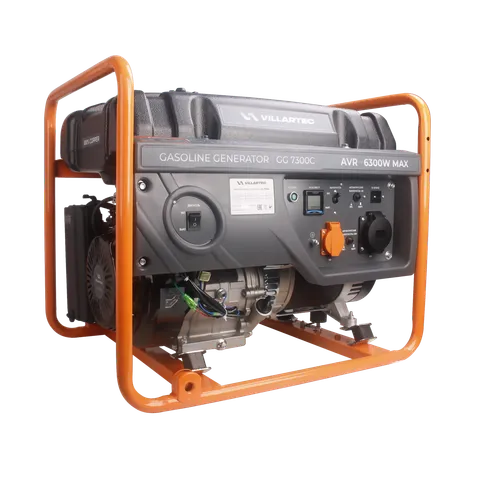 Генератор бензиновый 5,8 кВт (макс. 6,3 кВт), 25 л VILLARTEC GG 7300C, 2102740000
